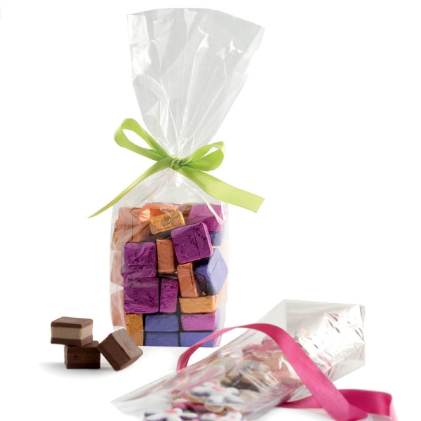 Clear Bag with stiff Bottom / 14 x 30cm